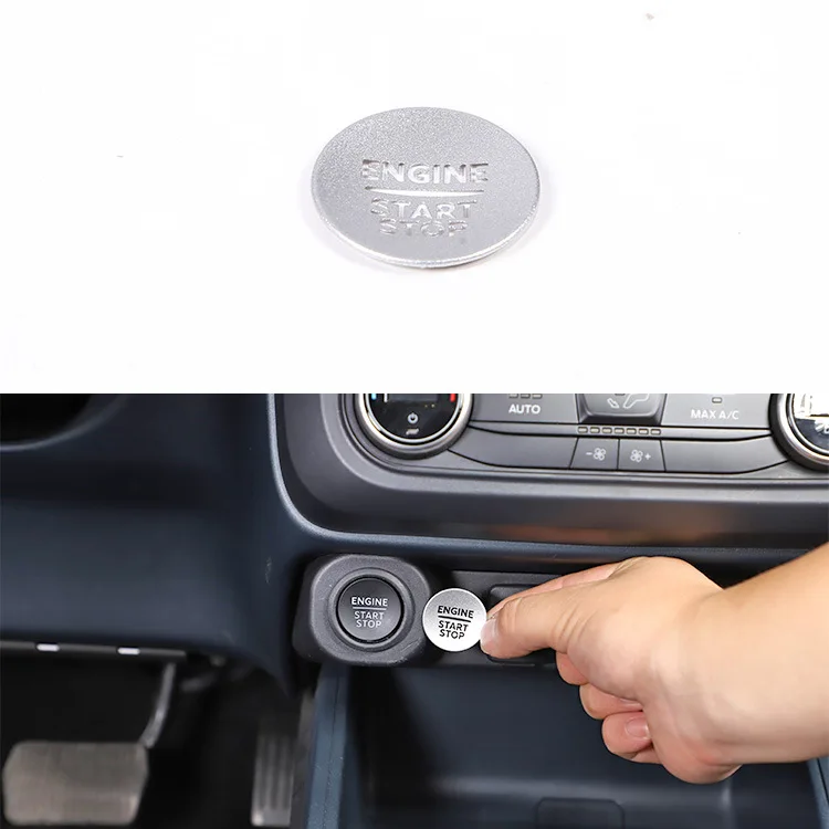 

One-click Start Button Patch, Silver For 22 Ford Maverick