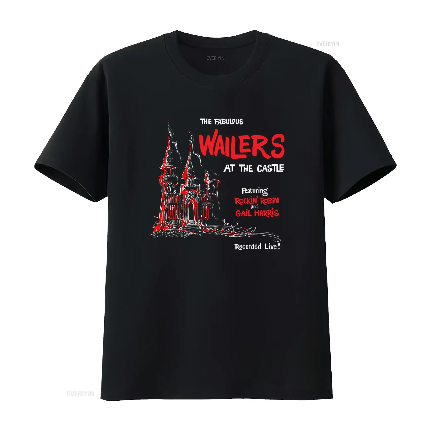 The Fabulous Wailers At Castle Featuring Rockin' Robin And Gail Harris Recorded Live Classic T Shirt vintage Washed Slightly