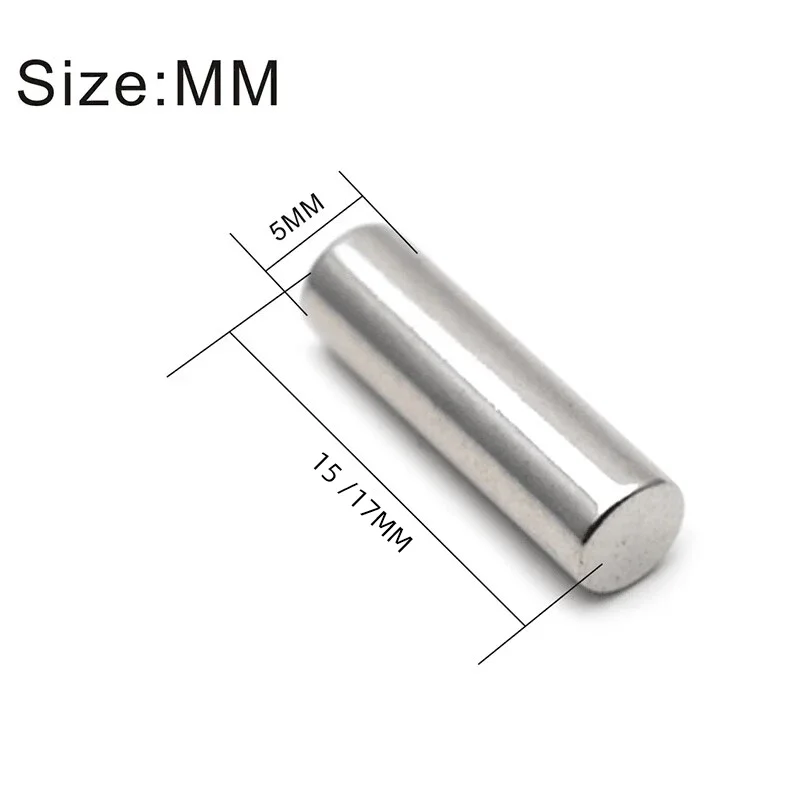 

100pcs 5x13/15/17MM Electric Guitar Humbucker Pickup Polepiece Pole Slug Guitar Pickup Slug Rods Smooth or Fingerprint Silver