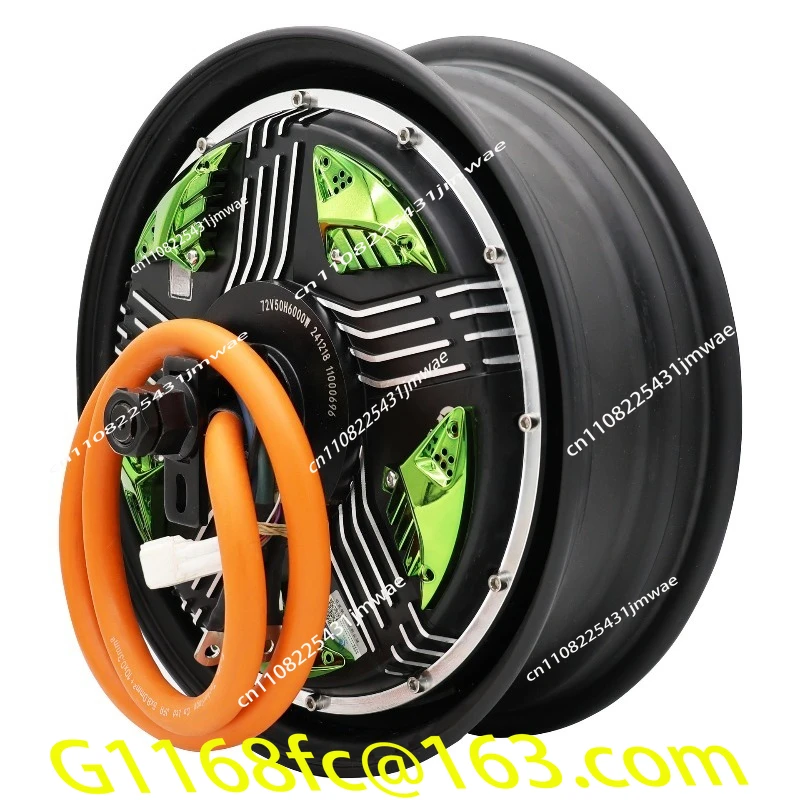 High Quality Brushless DC Motor 60V72V12 Inch 50H 6000W Electric Motorcycle Motor for Electric Vehicles