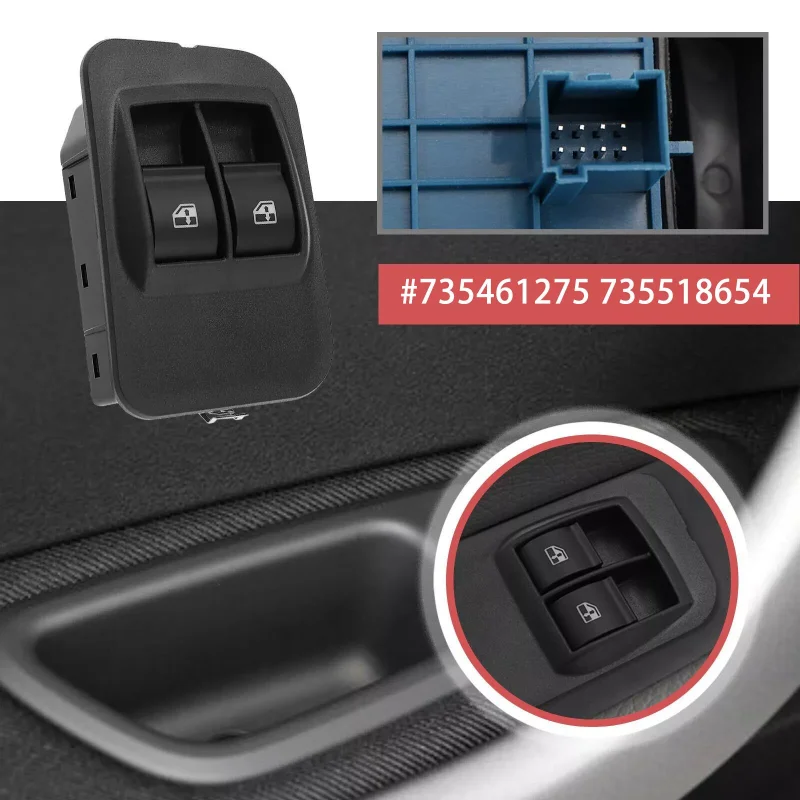 

Auto Power Window Switch For Peugeot Bipper Citroen Nemo Fiat Fiorino 735461275 Auto Parts & Accessories Power Window Switch
