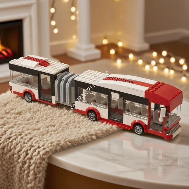 

341pcs MOC City Traffic Winterthur Bus Model Building Blocks Architecture Toy Creative Idea Education Christmas Gifts Brick