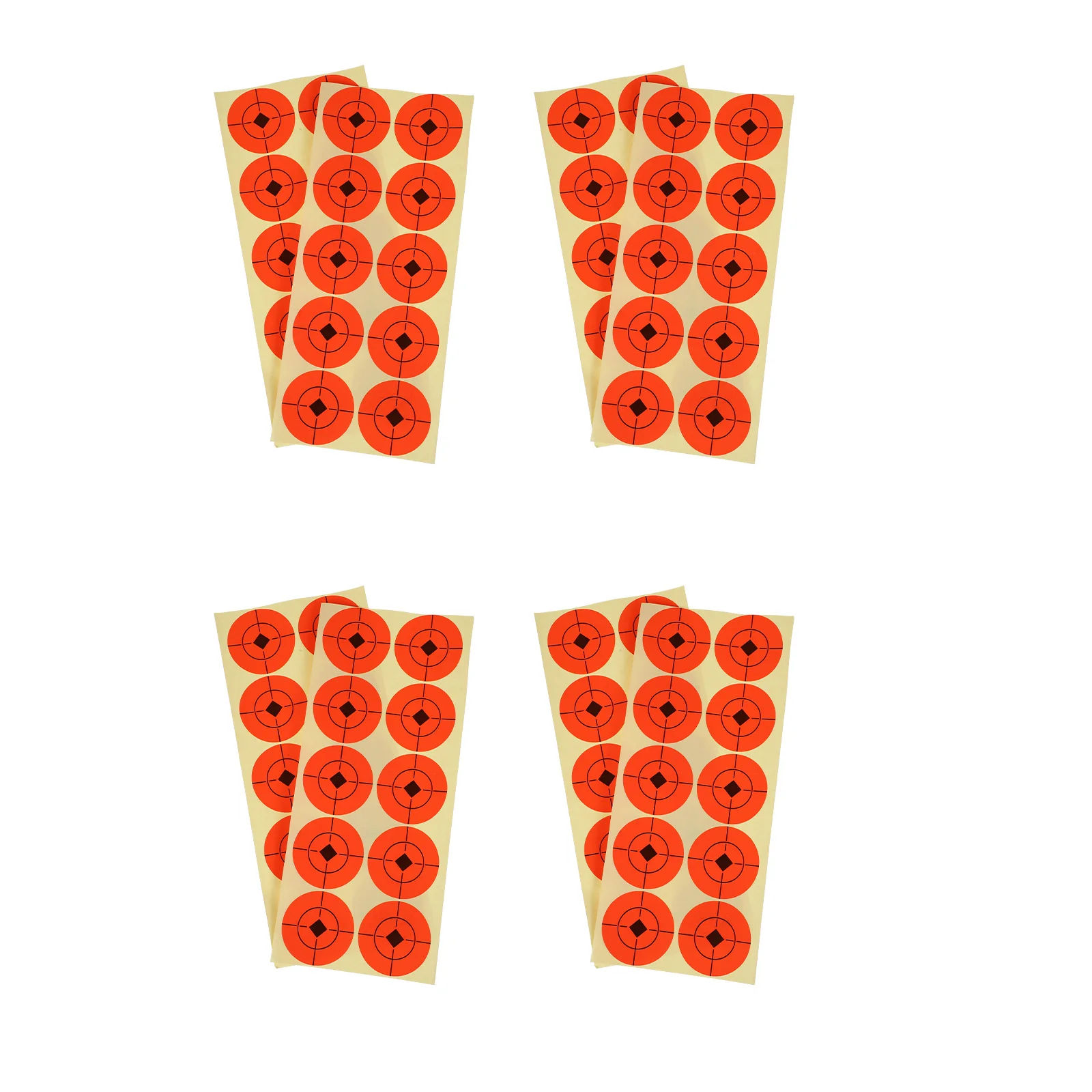 25 ورقة من ملصقات الرماية الورقية للتدريب على الرماية، ملصقات مطبوعة عالية الوضوح لممارسة الهدف الداخلي والخارجي