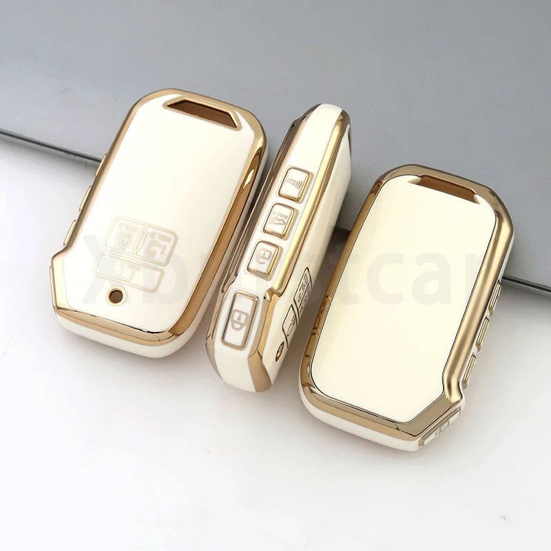 TPU Shell Fob For Kia Carnival 2021 2022 Sedona Carnival KA4 EX SX LX Fiesta 2023 Car Remote Key Case Cover Keyless Accessories