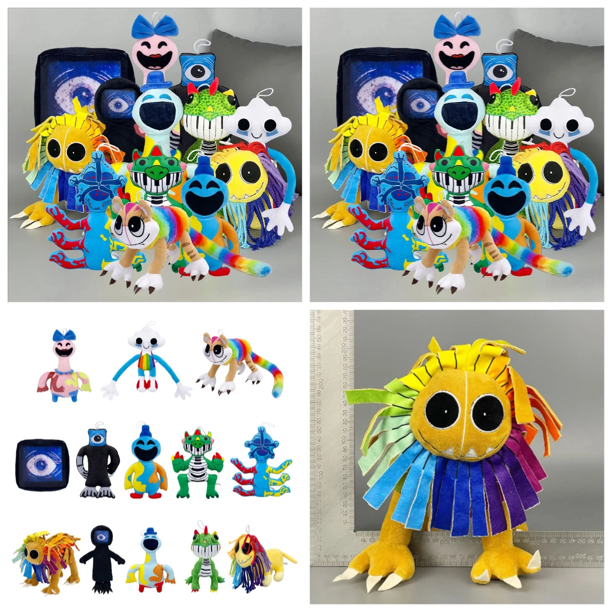 Nightmare Critters Poppy Playtime 4 Stuffed Plush Toy Cartoon Horror Game Lion Doll For Adult Game Fans Home Decoration
