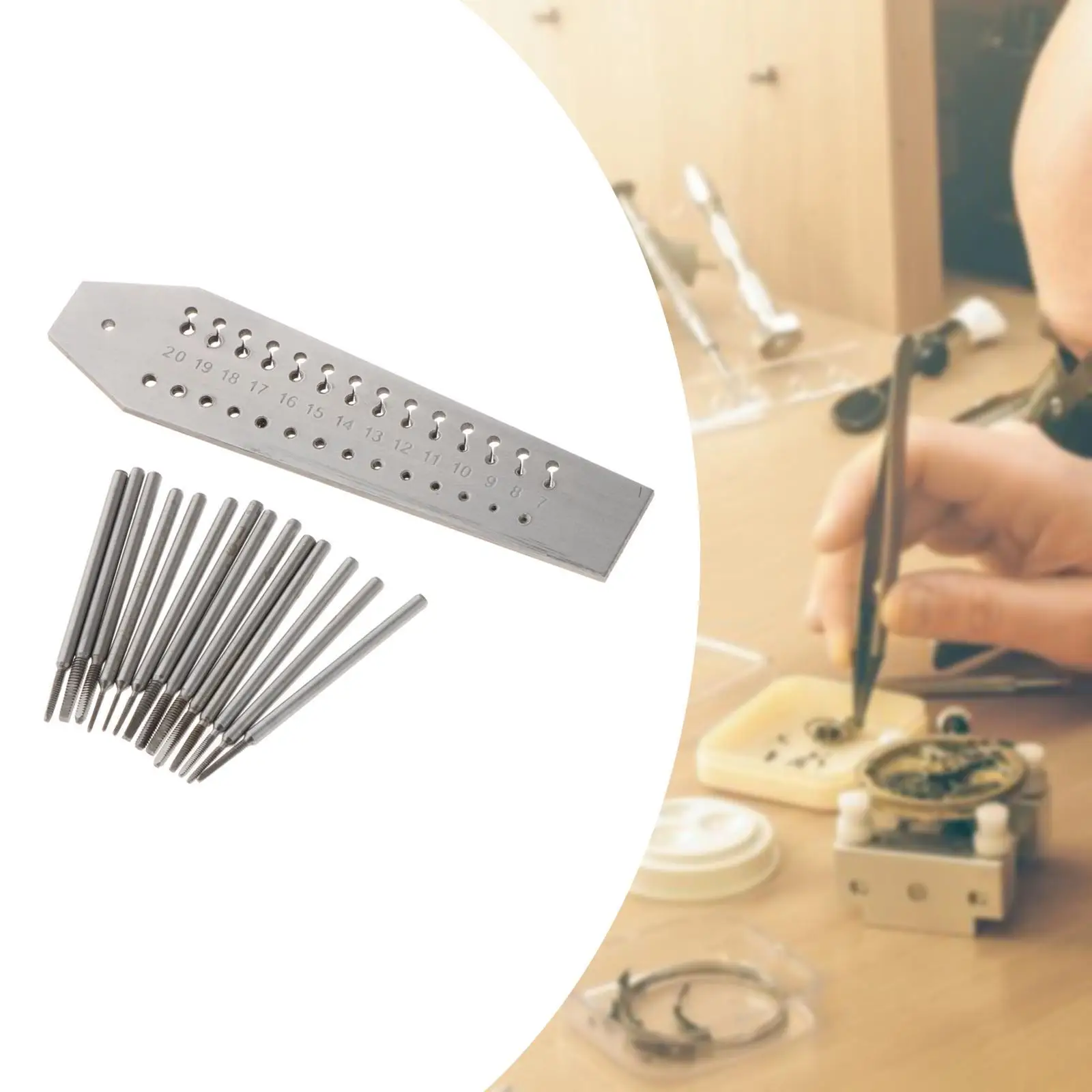 

Инструмент для ремонта часов для часовых матриц, многофункциональные компактные детали 0,7-2 мм