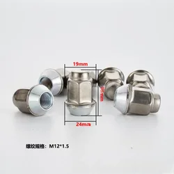 1pc Stainless Steel Wheel Lug Nuts Screws for Buick Series M12x1.5 | Hex19mm | Thickness 36mm