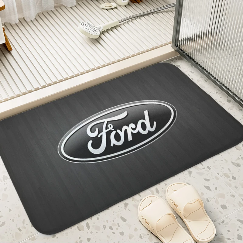 

Bathroom Foot Mat T-Fords Living Room Floor Carpet Kitchen Balcony Bedroom Rug Home Decor Items Custom Doormat Slip-resistant