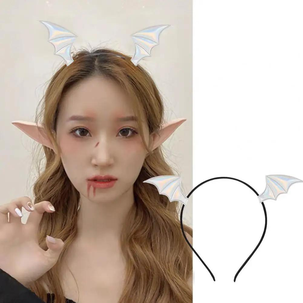 Cosplay Hair Hoop With Devil Wing Elastic Novelty Dress-up Halloween Headband Hair Accessories Headwear Обручка Для Волос