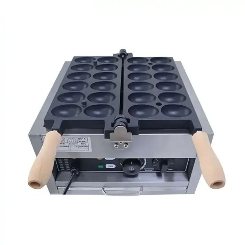 Commercial Electric Egg Bubble Ball Waffle Maker Mini Nonstick Plate Smile Egg Shape Waffle Egg Bread Machine Snack Equipment