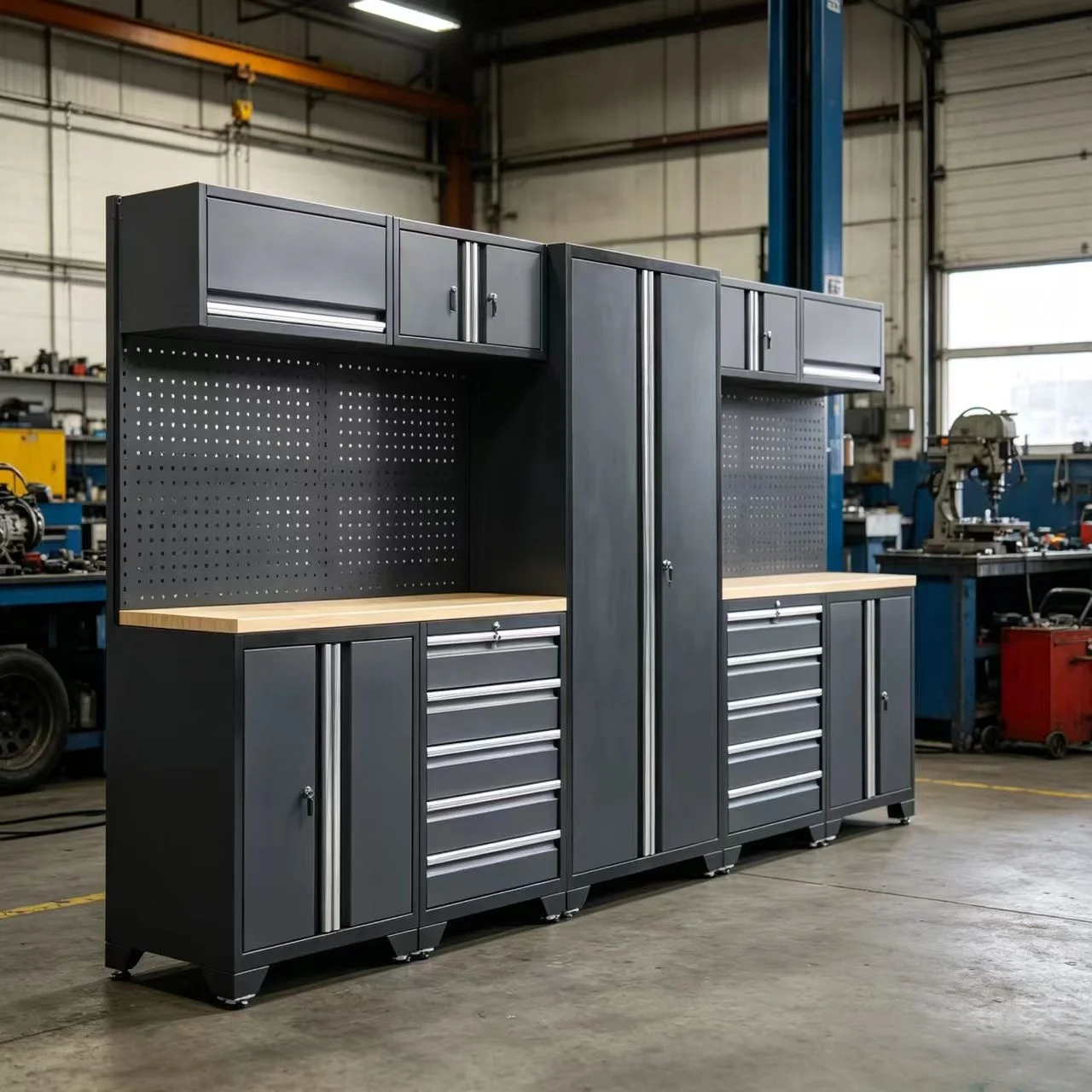 Modular Industrial Tool Cabinet Cold-rolled Steel Suitable For Storage Solutions In Maintenance Workshops Garage Workstations
