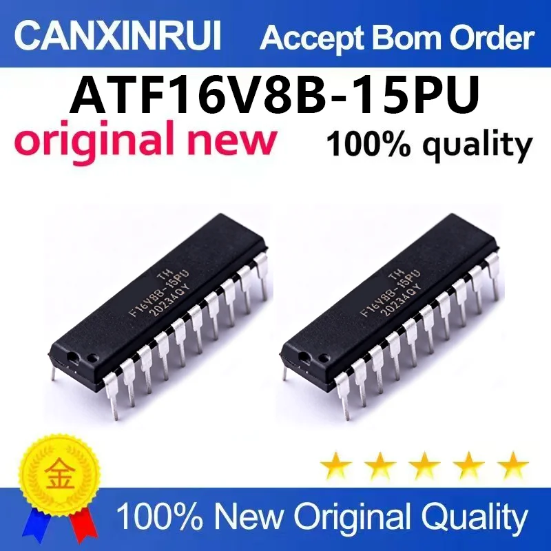 （5pcs-100pcs）New original ATF16V8B-15PU ATF16V8B direct insertion DIP-20 microcontroller chip IC