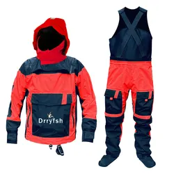 Dry Suit Kayaking Two Piece Waterproof Breathable Drysuit Immersion Paddling Sailing Clothing for Men Women Dry Top Cags Trouser