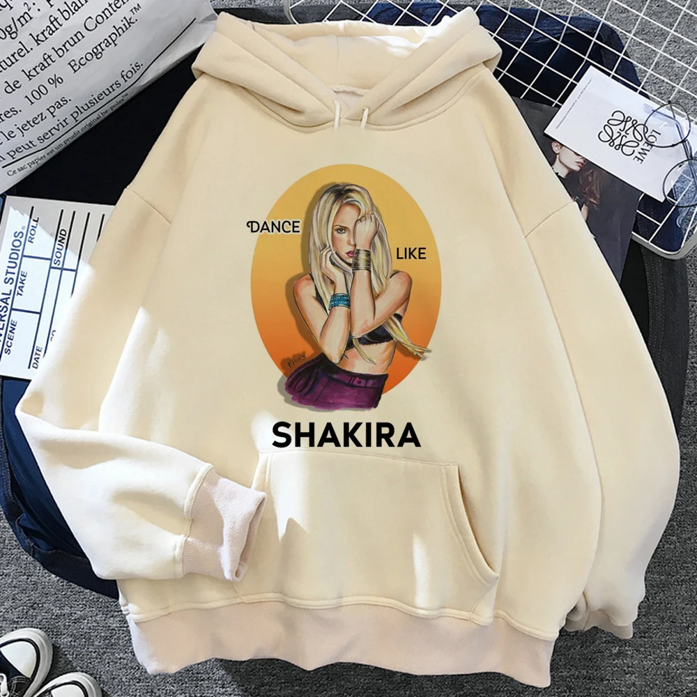 Shakira hoodies women anime graphic 2023 Kawaii pulls women long sleeve top pulls