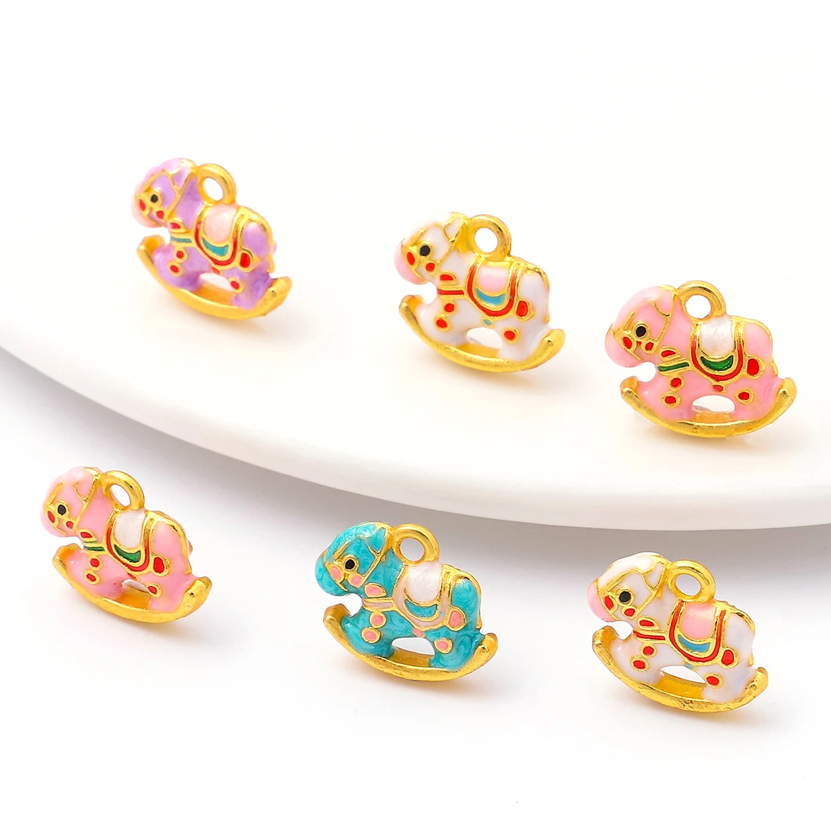 

10pcs Horse Alloy Charms Pendants For Jewelry Making Necklace Earrings Bracelet DIY Accessories Supplies