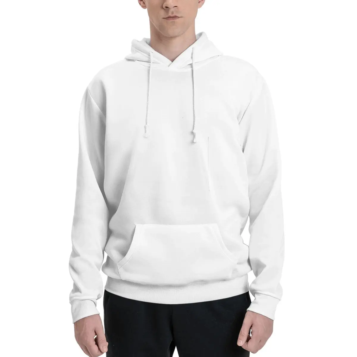 Hoodie de poliéster branco masculino, moletom quente, dif cores tamanhos, dentro No 9