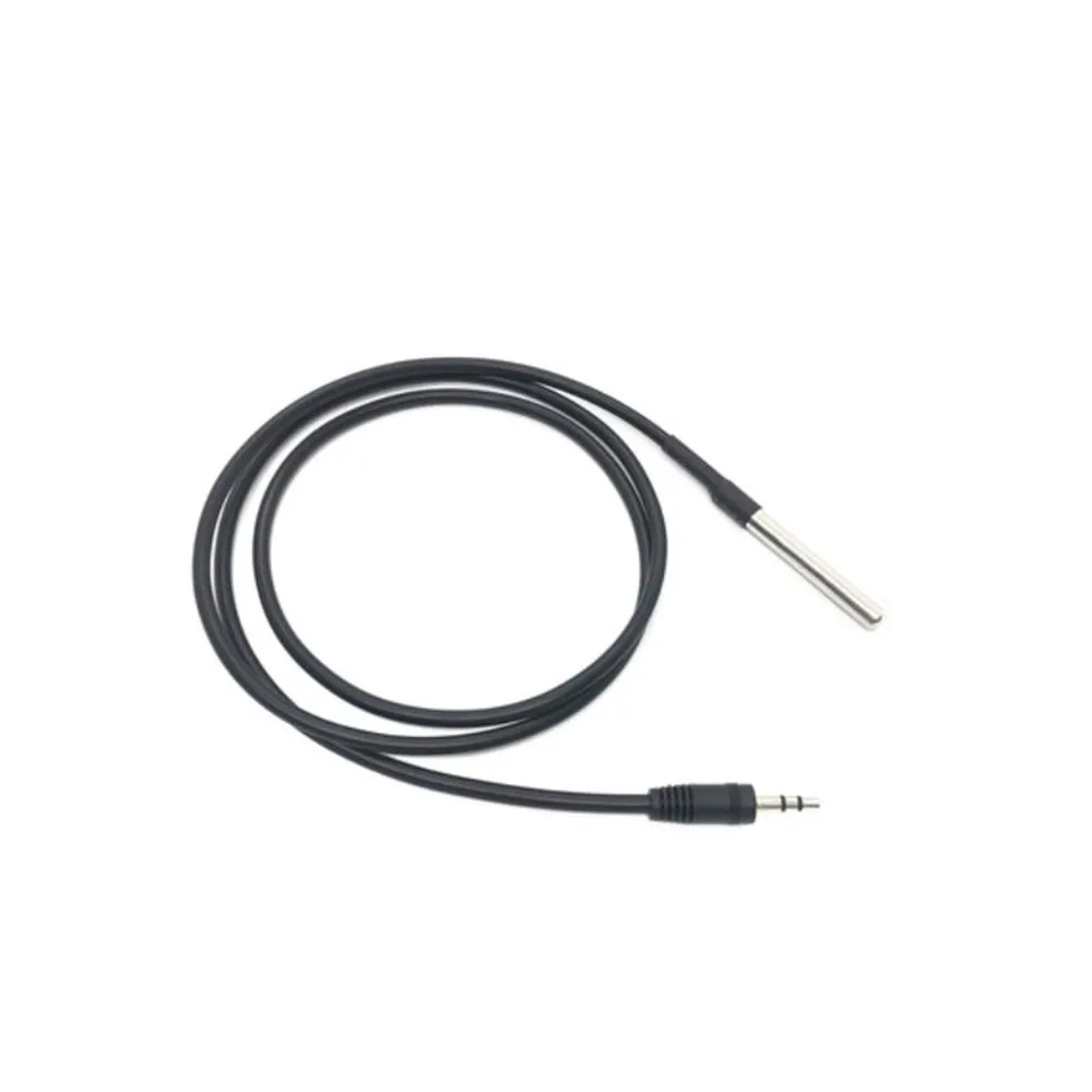 Taidacent Waterproof Stainless Steel Temperature Sensor Pipe 2.5/3.5mm Audio Jack Temperature Sensor Probe