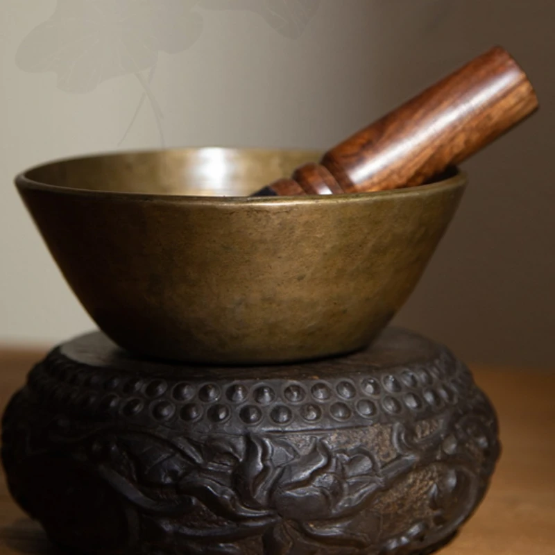 Nepal Singing Bowl Brass Tibetan Chakras Singing Bowl Spiritual Sound Healing Instruments Mindfulness Meditation Instrument