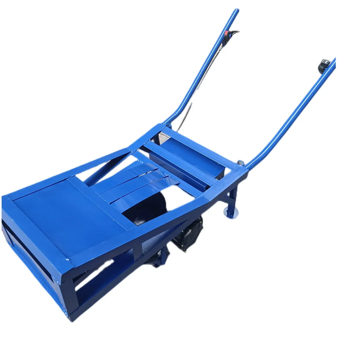 

Garden Trolley Electrical Transport Cart Agricultural Steel Tricycle Heavy 250kg Things Metal electrical wheelbarrow Blue