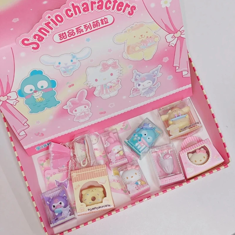 

Sanrio Dessert Series Cute Little Figurines Endearing Surprise Box Girl Character Kurumimi Cupcake Melody Doll Cute Presents