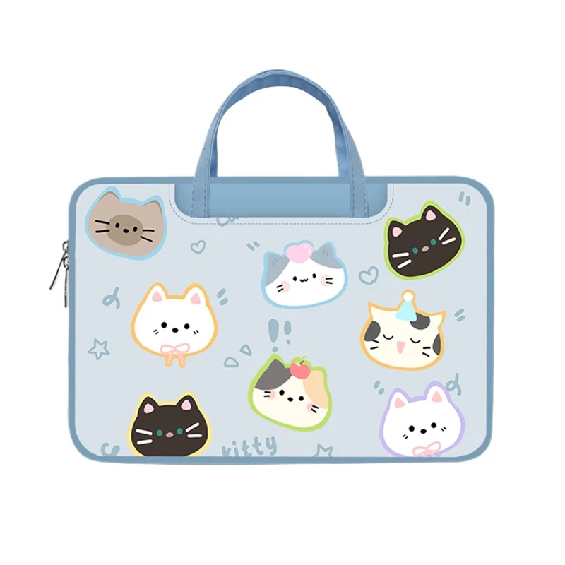 

Ins Cute Cartoon Cat Laptop Bag Laptop Case 13 13.3 14 15 15.6 16 Inch Suitable for Macbook Acer Dell LG Samsung Laptop Bag Case