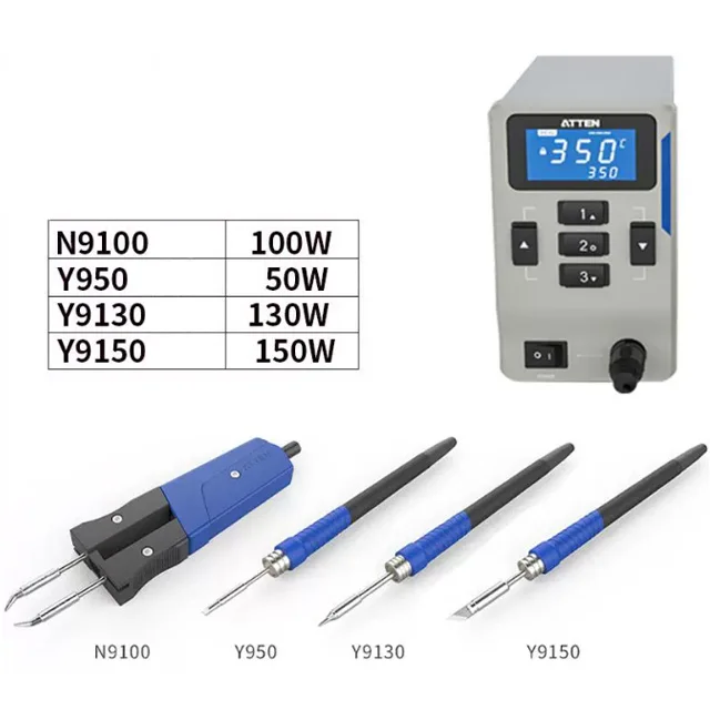 ATTEN Electric Welding Station ST-9150-Y9130, Constant Temperature Adjustable, High Power 150W, Lead-free Maintenance Station 3