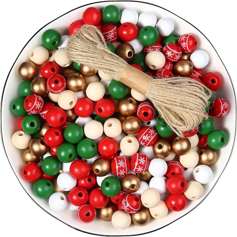 

240 шт., круглые деревянные бусины для рукоделия