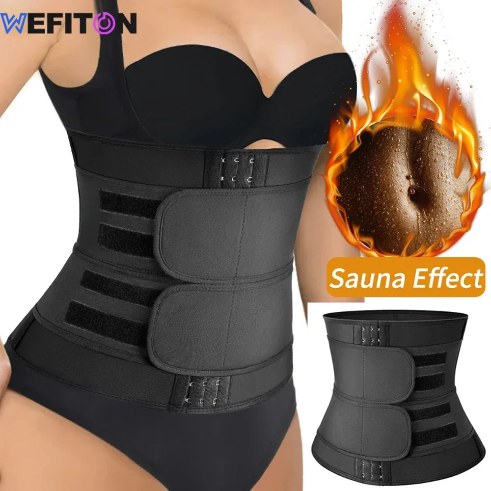 

1Piece Waist Trainer for Men Women Sauna Sweat Waist Trimmer Stomach Wrap Workout Belly Fat Slim Band Stomach Wraps Sports