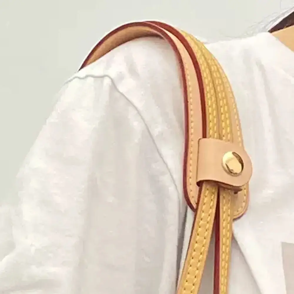 

Resuable PU Leather Bag Strap Decompression Pads Wide Pressure Relief Bag Handle Fixing Clip Snap Korean Style Shopping