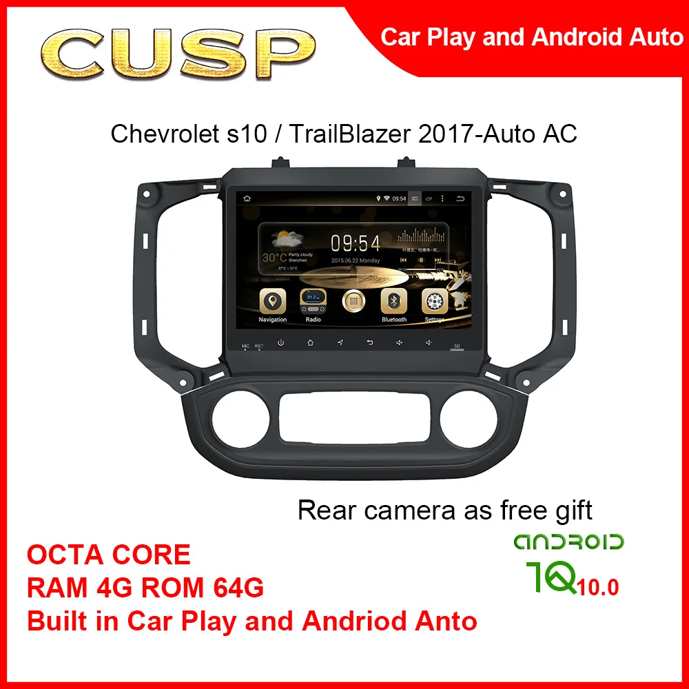 Big Screen GPS Tracking Device Car For Chevrolet S10 2017- 9 Inch RAM 4G ROM 64G Car Radio Pioneer Bluetooth Stereo For Car