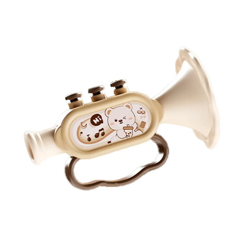 لعبة جرس مكرنك يدويًا للأطفال مع ألغاز وقبضة قابلة للمضغ - مجموعة حسية للتعلم المبكر لتعليم الأطفال الصغار واللعب المهدئ