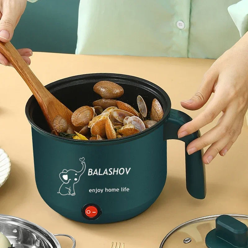 Kuchenka elektryczna Pot Mini non-stick maszyna do gotowania pojedyncza/podwójna warstwa gorący kociołek wielofunkcyjny grzejnik elektryczny garnek