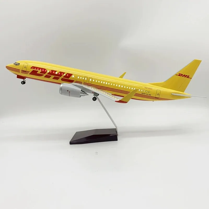 47cm B737 DHL Boe-ing 737 Large 1:85 Scale Plane Models Diecast Airplane Models Plastic Model For Collections And Displays