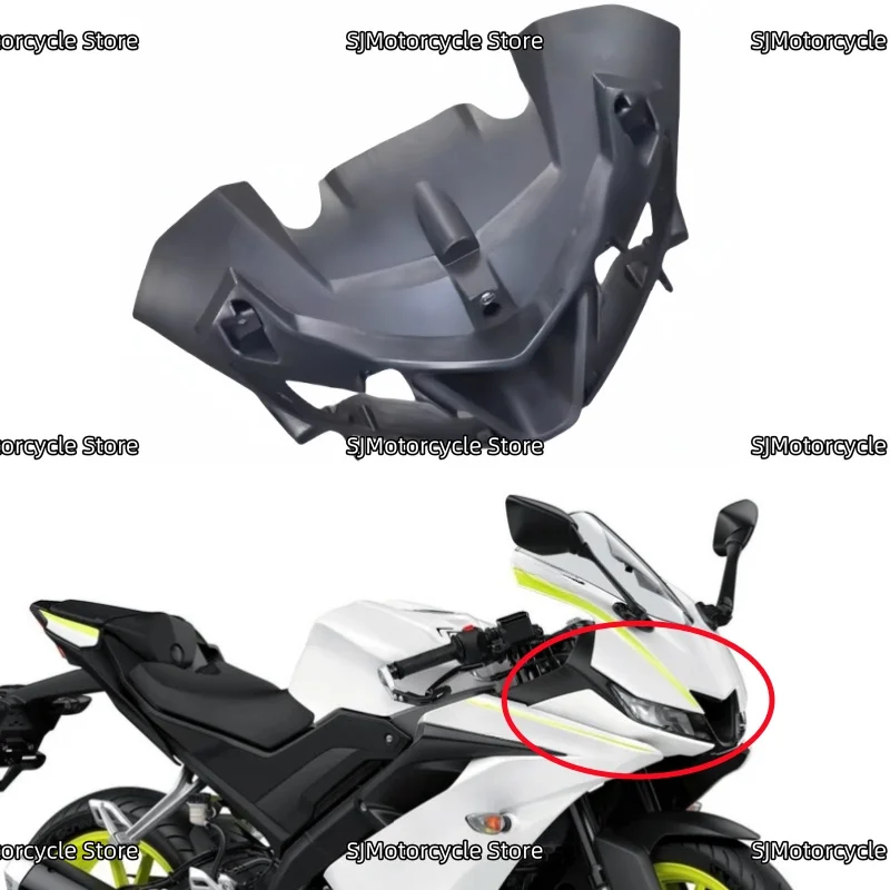 

Front Headlight Hood Fairing Panel Cover Nose Head Cowl Fit for YAMAHA YZF-R125 YZFR125 2019-2022 YZF-R15 YZFR15 2018-2021