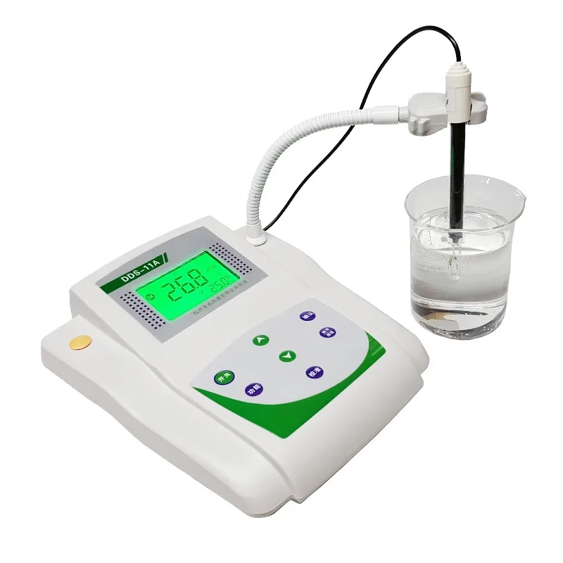 Conductivity meter DDS-11A LCD digital desktop EC meter Conductivity pure water measurement Liquid resistivity detection