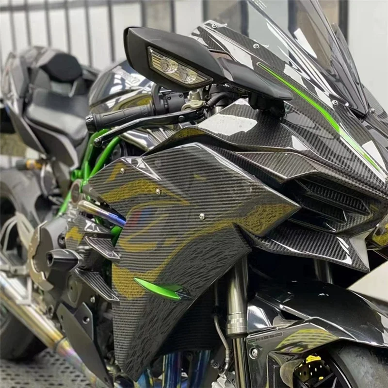 

Simple Rear View Mirrors For Kawasaki H2 NINJA 400 ZX4R ZX10R ZX 10R 2016-2020 Motorcycle LED Turn Signal Light Mirrors