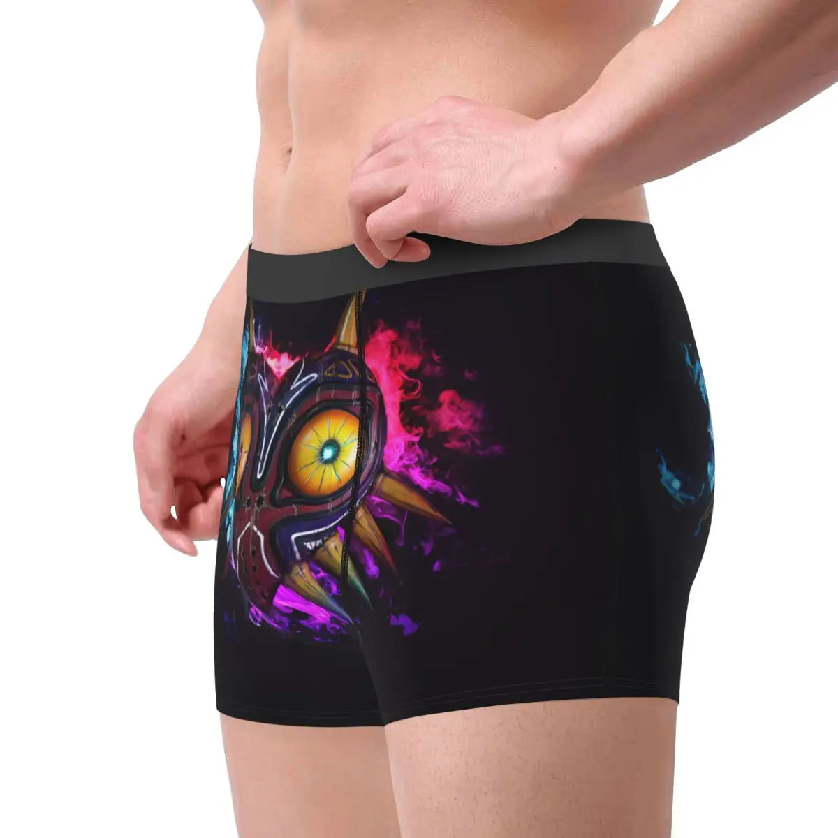 Personalizado divertido moda Majora juego Boxers pantalones cortos bragas calzoncillos masculinos calzoncillos transpirables ropa interior