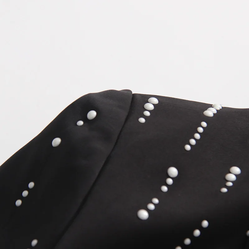 新着 レディース ストライプ柄コート 長袖 ターンダウンカラー ブラックコート