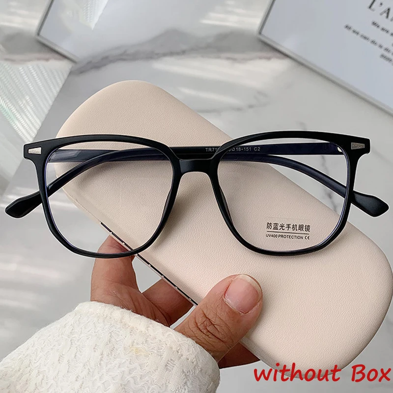 

Anti Blue Light Blocking Myopia Glasses Oversized Unisex Women Men Eyeglasses Finished Near Sight Spectacle Eyeglasses Diopter