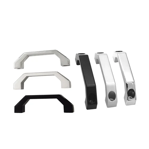 Imagen 2 del producto Manija de aleación de aluminio para cajón interior, manija de puerta de gabinete, caja de distribución de energía, manija de gabinete soldada en forma de U