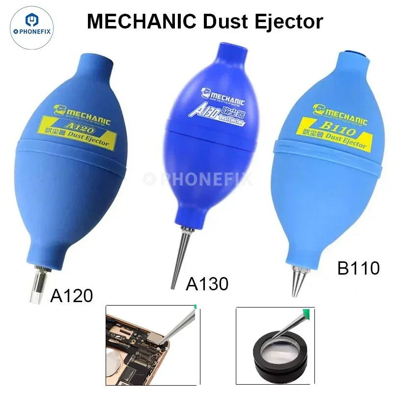 Mechanic Silicone Duster Strong Air Blower Ball A130 A120 B110 Professional Cleaning Tools for Phone PCB LCD Screen Clean Ball