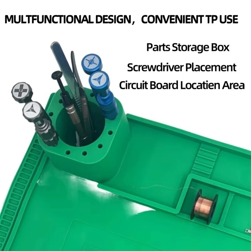 Адсорбционный паяльный коврик, термостойкий магнитный коврик для паяльной станции BGA, силиконовая ремонтная площадка 400X300 мм