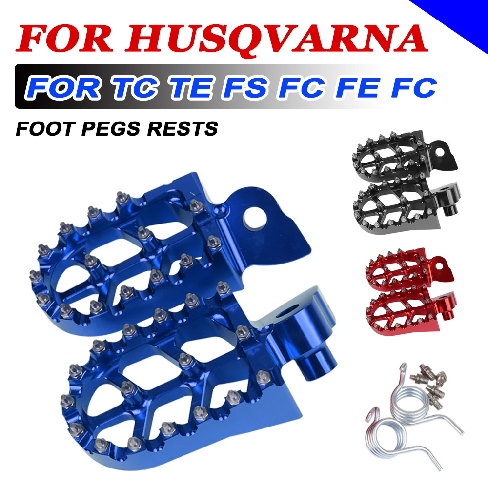 Für Husqvarna TE FE FC 125 250 300 350 400 450 501 TC 65 85 125 FS450 Motorrad Zubehör Fußstützen Fußrasten Pegs Pedale