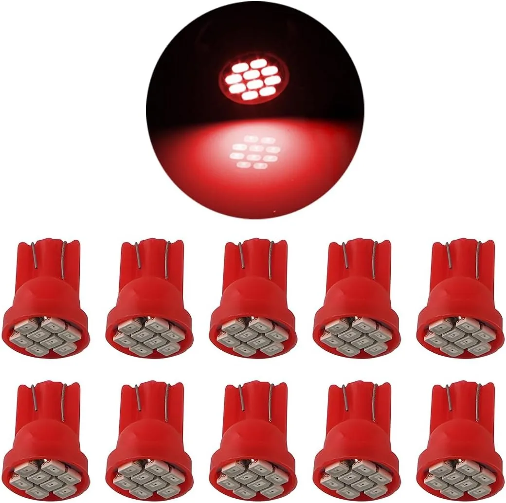 

10 шт. автомобильный светильник T10 8SMD 3020 светодиодный клиновой светильник для приборной панели, лампочка кластера, белый светодиодный светильник, автомобильная лампа для чтения