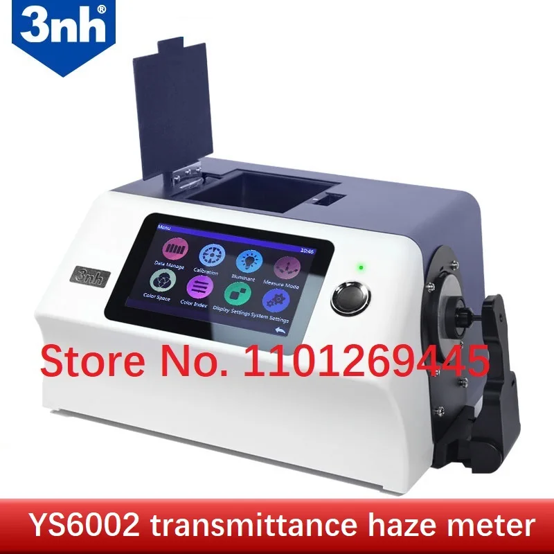 Transmission haze meter desktop spectrophotometer haze meter 360-780nm composite full spectrum 7-inch capacitive touch screen