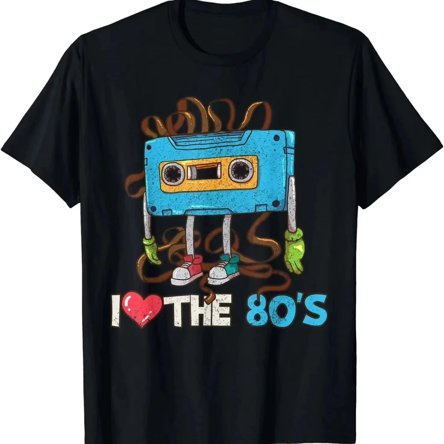 Funny Birthday Gift 1980 80s Cassette Tape Eighties Vintage T-Shirt Style Shirts Women  Clothing Streetwear y2k  women clothes