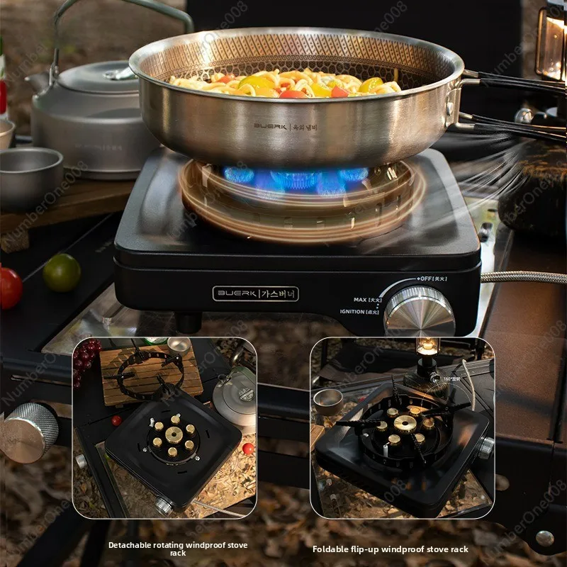 

Outdoor 8000W Stabilized Pressure Seven-Star High Power Stove Portable Tea Hotpot Camping Gas Cooker