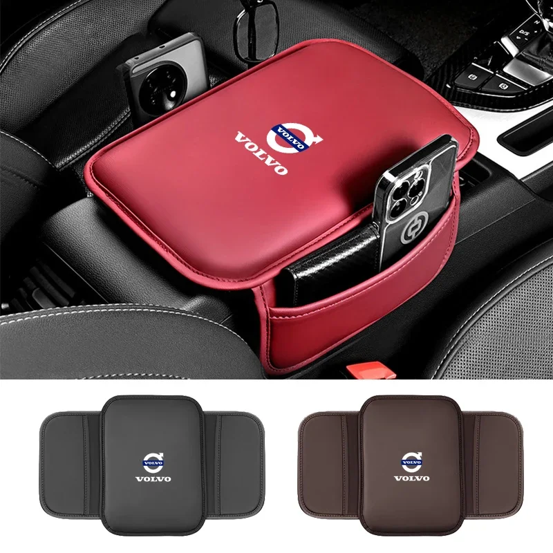 

Car Armrest Box Mat Cushion Storage Bag For Volvo Rdesign Polestar AWD V50 S60 XC60 S40 XC40 XC90 V60 S80 S90 V90 V70 T6 T8