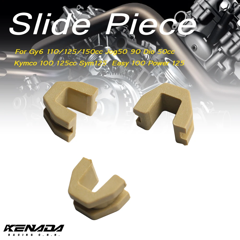 1-3pcs Pulley Slide Piece U Clip For Gy6 110/125/150cc Jog50 90 Dio 50cc Kymco 100 125cc Sym125  Easy 100 Power 125