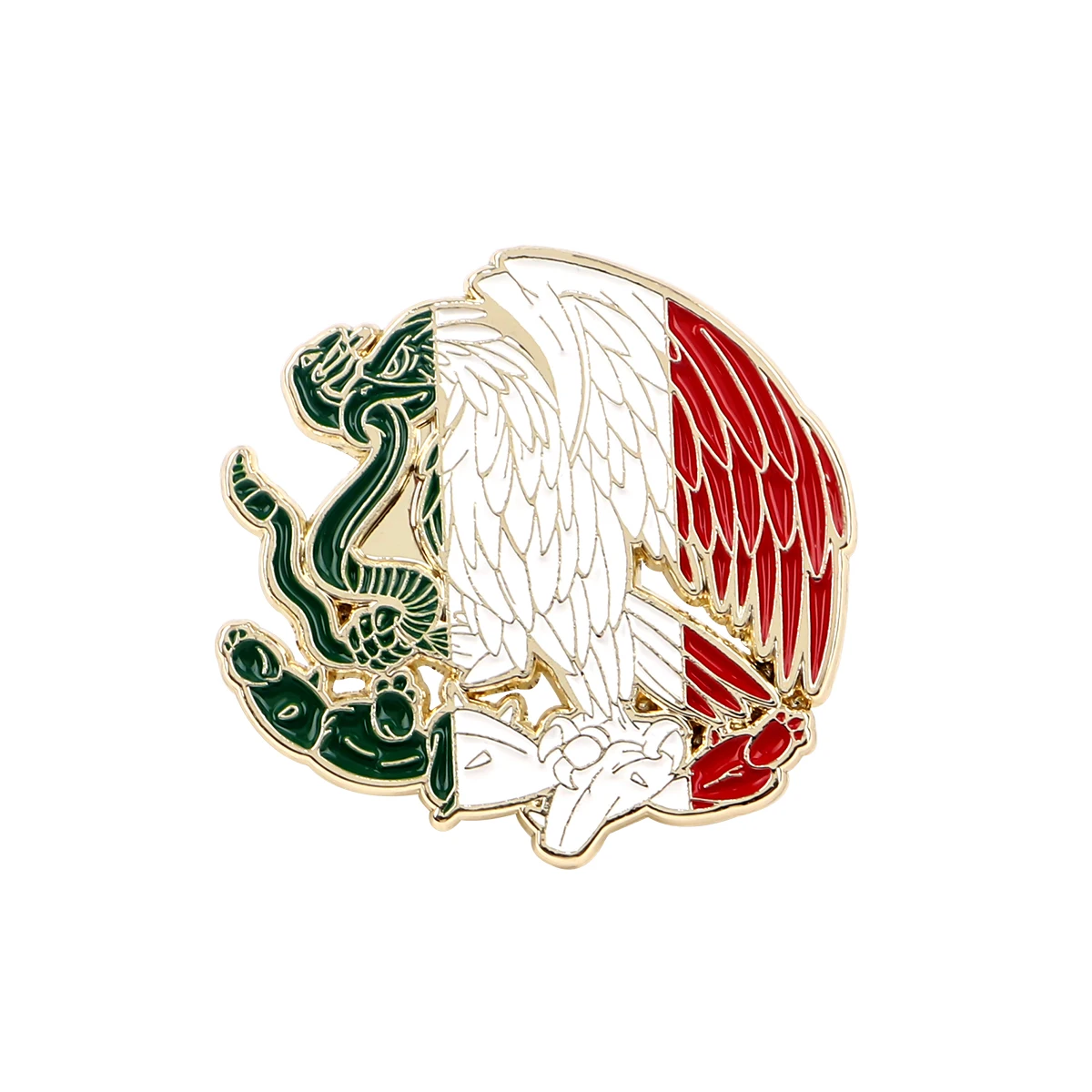 Mexican Flag Enamel Pins Custom Brooches Lapel Badges Briefcase backpacks Accessories Decoration Jewelry